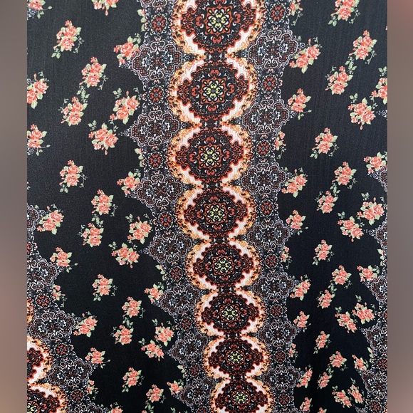 NEW! Black/Pattern Dress - Picture 6 of 7